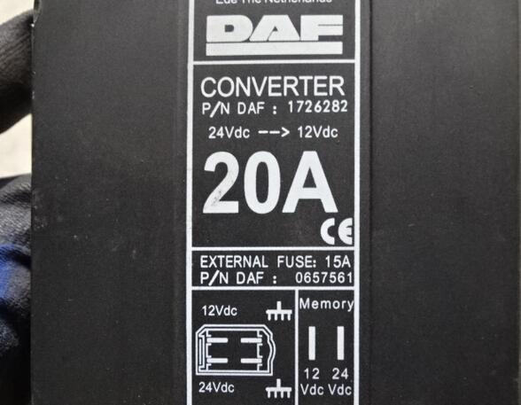 Regeleenheid voor DAF 75 CF Converter 24V 12V DAF 1726282 Wandler 2151452 2162812