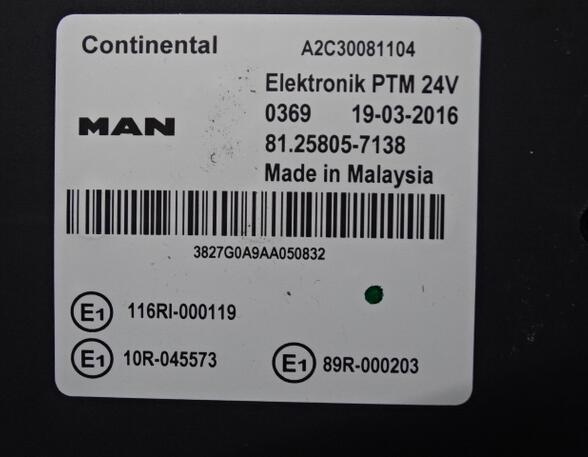 Controller for MAN TGS 81258057138 PTM 24V Continental A2C30081104