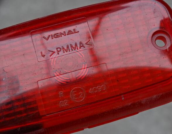 Marker Light for Iveco EuroCargo Vignal 4090 Scheibe Positionsleuchte rot 110x55x34