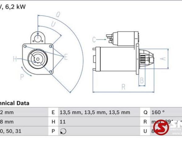 Starter for MERCEDES