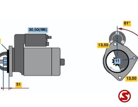 Startmotor voor MERCEDES