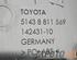 Closing plate TOYOTA SUPRA (DB_)